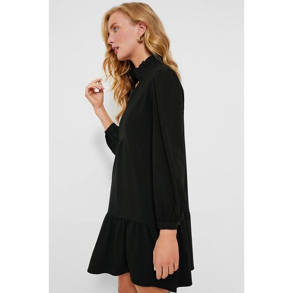TUCKERNUCK Black Crepe Palmerston Dress Size L NWT Retail $168 Tuckernuck - Picture 5 of 7